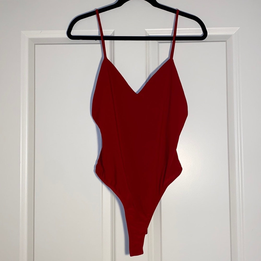 Red bodysuit, great for going out!